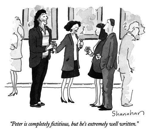 "Peter is completely fictitious, but he's extremely well written."