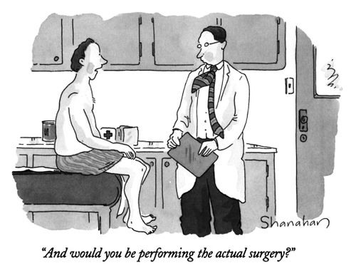 "And would you be performing the actual surgery?"