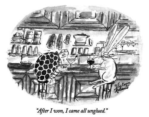 "After I won, I came all unglued."