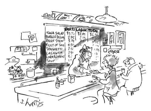 A Menu Board Lists The True Costs Of Lunch