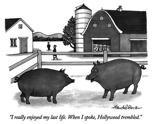 "I really enjoyed my last life. When I spoke, Hollywood trembled."