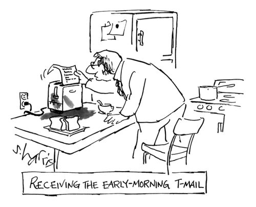 Receiving the early-Morning T-Mail