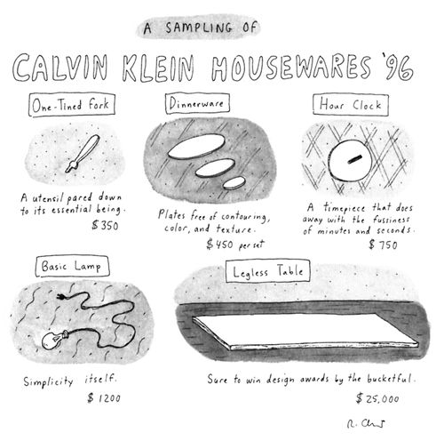A Sampling Of Calvin Klein Housewares '96