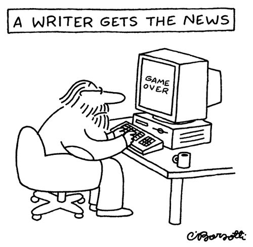 A WRITER GETS THE NEWS