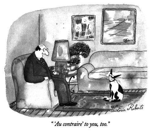 "'Au contraire' to you, too."