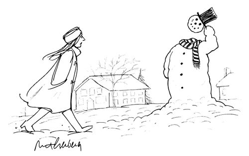 Snowman Tips Hat... And Head.