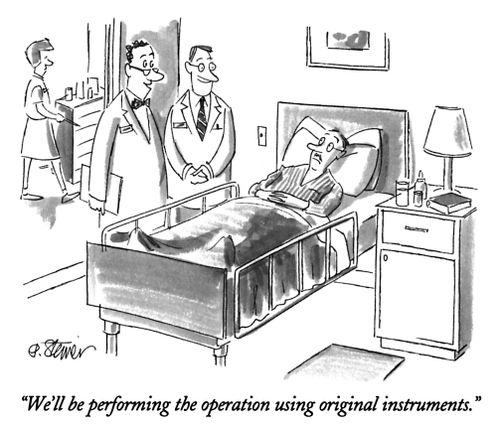 "We'll be performing the operation using original instruments."
