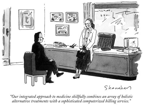 "Our integrated approach to medicine skillfully combines an array of holistic alternative treatments with a sophisticated computerized billing service."