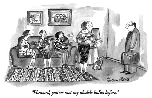 "Howard, you've met my ukulele ladies before."