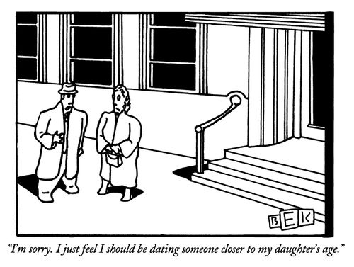 "I'm sorry. I just feel I should be dating someone closer to my daughter's age."