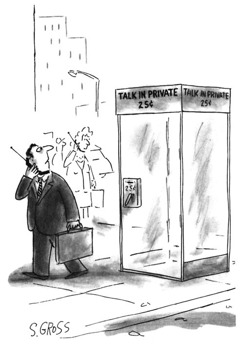 Talk in private - 25 cents.