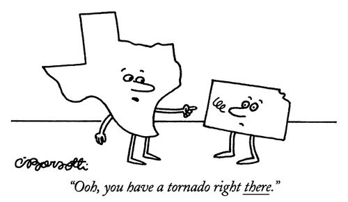 "Ooh, you have a tornado right there."