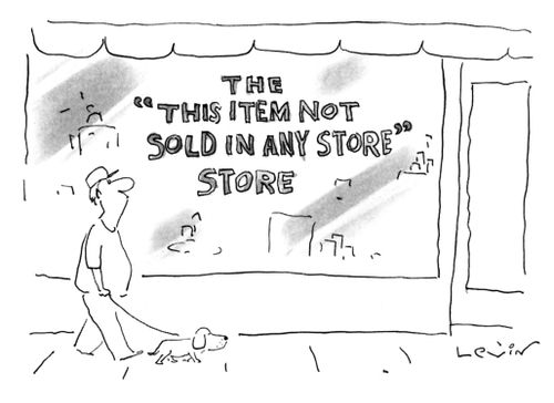 The "This Item Not Sold In Any Store" Store