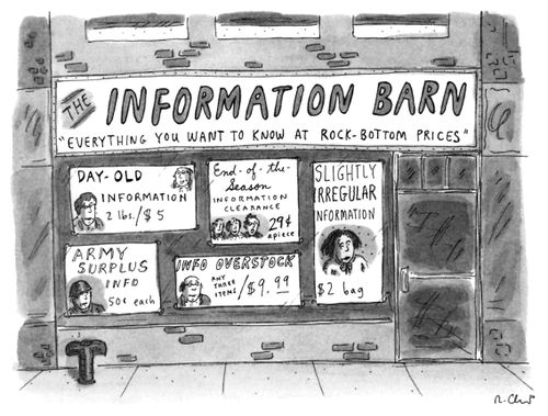 The Information Barn: Everything You Wanted To Know At Rock Bottom Prices