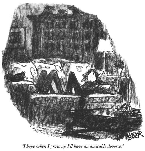 "I hope when I grow up I'll have an amicable divorce."