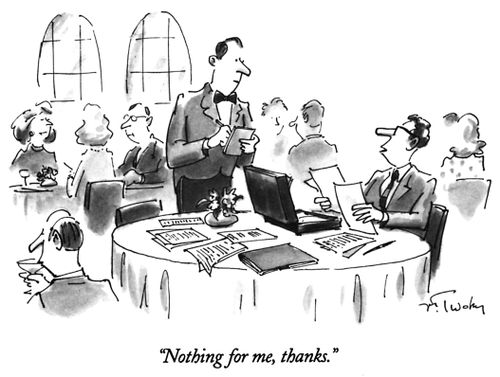 "Nothing for me, thanks."