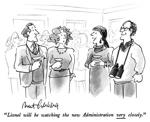 "Lionel will be watching the new Administration very closely."