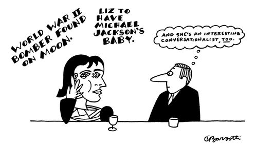"And she's an interesting conversationalist, too."