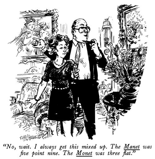 "No, wait. I always get this mixed up. The manet was five point nine. The Monet was three flat."