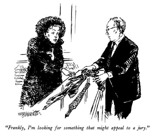 "Frankly, I'm looking for something that might appeal to a jury."
