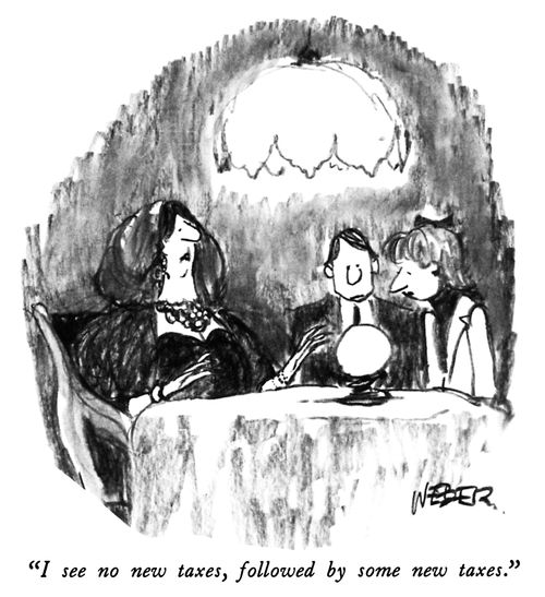 "I see no new taxes, followed by some new taxes."