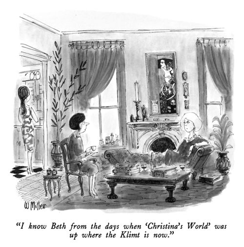 "I know Beth from the days when 'Christina's World' was up where the Klimt is now."