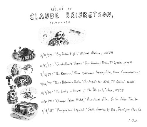Resume of Claude Brisketson Composer