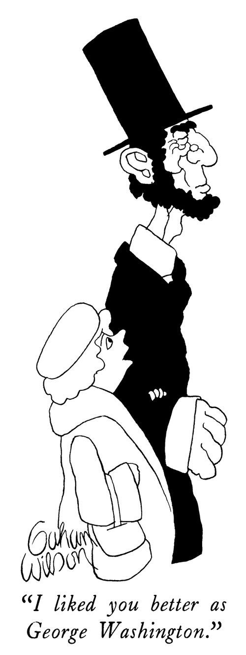 "I liked you better as George Washington."