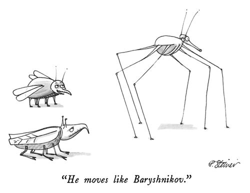 "He moves like Baryshnikov."