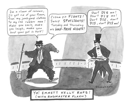 Yo! Emmett Kelly raps! (with ringmaster flash)