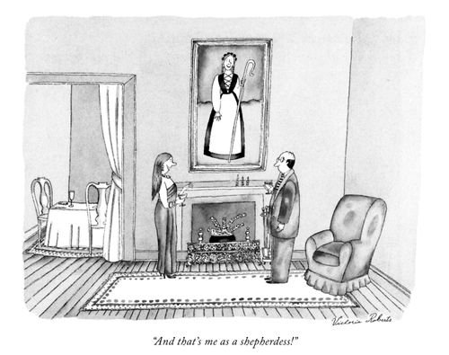 "And that's me as a shepherdess!"