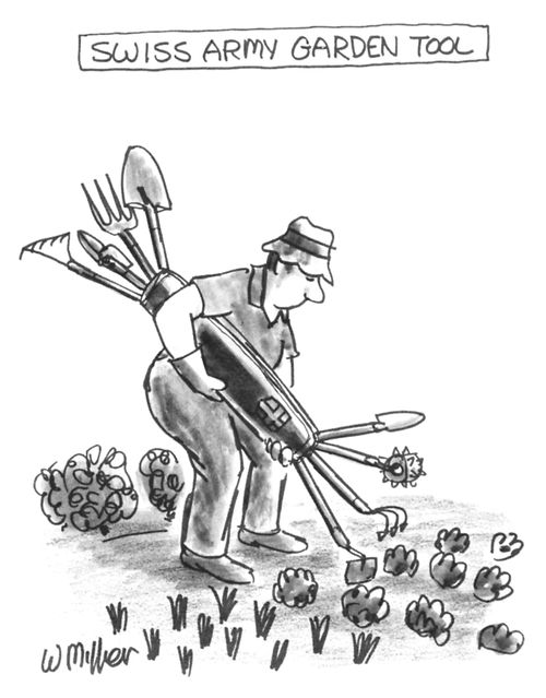 Swiss Army garden tool