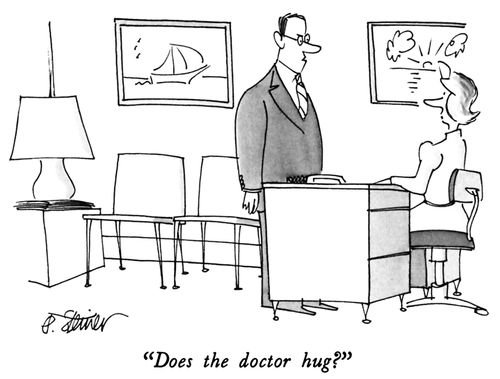 "Does the doctor hug?"