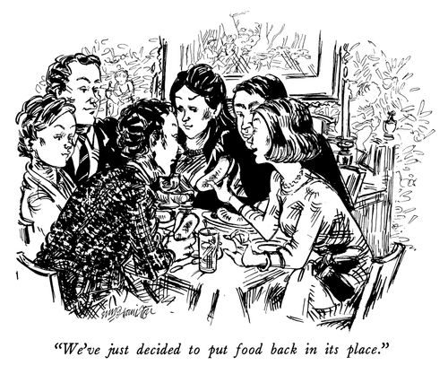 "We've decided to put food back in its place.