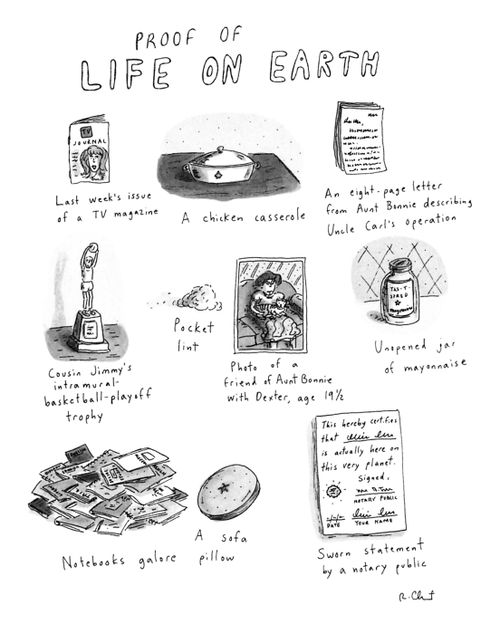 Proof of life on earth