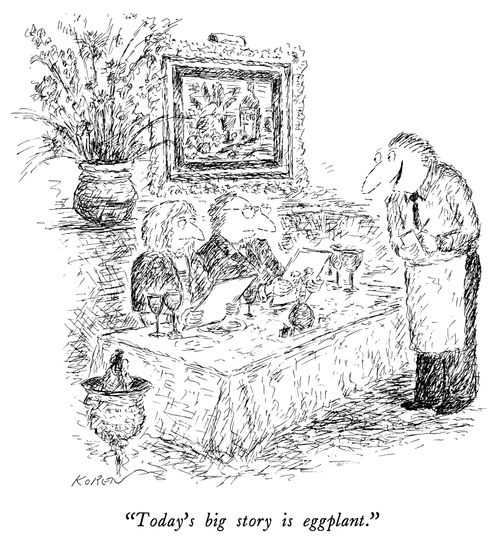 "Today's bid story is eggplant."