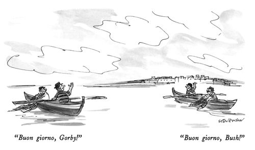 "Boun giorno, Gorby!" "Buon giorno, Bush!"