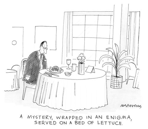 A Mystery, Wrapped In An Enigma Served On A Bed Of Lettuce