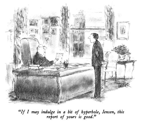 "If I may indulge in a bit of hyperbole, Jensen, this report of yours is good."