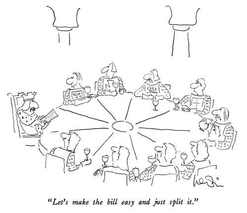 "Let's make the bill easy and just split it."