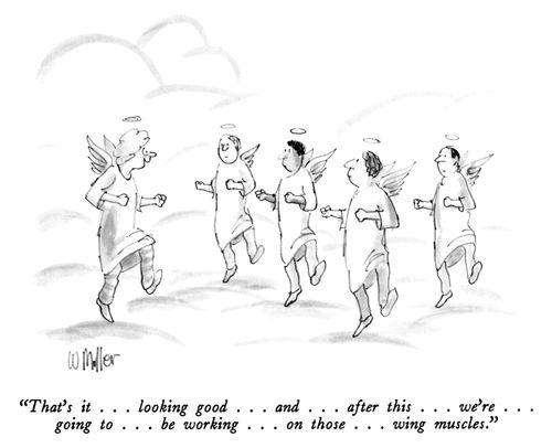 "That's it . . . looking good . . . and . . . after this . . . we're . . . going to . . . be working . . . on those . . . wing muscles."