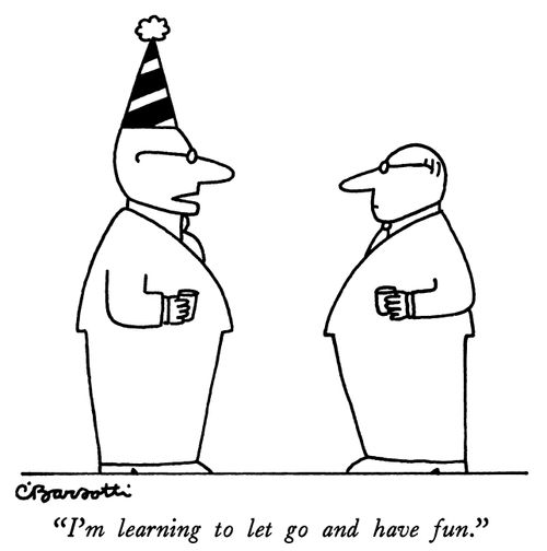 "I'm learning to let go and have fun."
