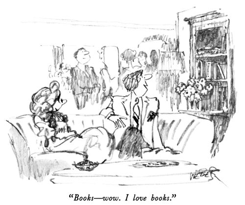 "Books -- wow. I love books."