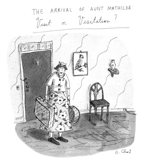 The Arrival of Aunt Mathilda - Visit or Visitation?