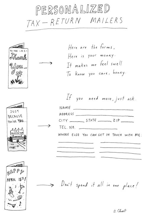 Personalized Tax-Return Mailers.