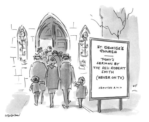 Today's semon by the Rev. Robert Smith (Never on TV)
