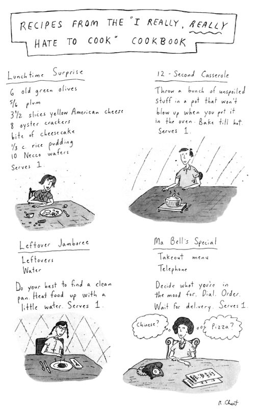 Recipes From The "I Really, REALLY Hate To Cook" Cookbook