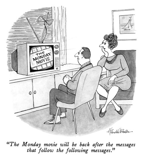 "The Monday movie will be back after the messages that follow the following messages."
