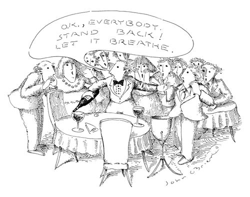 "O.K., Everybody. Stand back! Let it breathe."