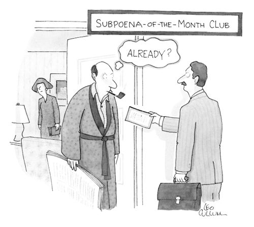 Subpoena-of-the-Month Club